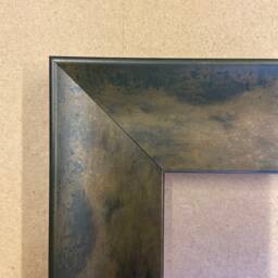 Italian Design Picture Frame, Green & Yellow, Bespoke Made - thumbnail 3
