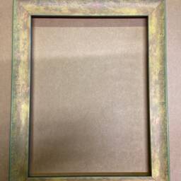 Italian Design Picture Frame, Green & Yellow, Bespoke Made - thumbnail 2