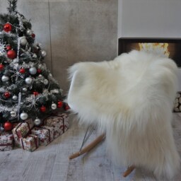 "Giant Sheepskin Iceland White Throw Genuine Leather Sheep Skin 52""x 32" - thumbnail 2