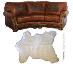 Faux Fur Bear Skin Rug - Plush Pelt Shape Throw Carpet, Usa Made - thumbnail 1