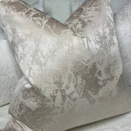 Megan Luxury Textured Marble Effect, Cushion Cover, Pillow Throw Pillow, Sofa Bed Or Throw, Designer Fabric Bill Beaumont Oyster - thumbnail 2