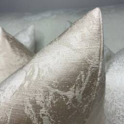 Megan Luxury Textured Marble Effect, Cushion Cover, Pillow Throw Pillow, Sofa Bed Or Throw, Designer Fabric Bill Beaumont Oyster - thumbnail 3
