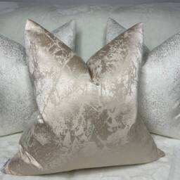 Megan Luxury Textured Marble Effect, Cushion Cover, Pillow Throw Pillow, Sofa Bed Or Throw, Designer Fabric Bill Beaumont Oyster