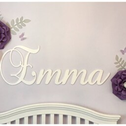 Baby Name Signs For Nursery Girl Wooden Wall Letters Decor Sign - thumbnail 3