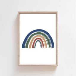 6 Playroom Prints, Boys Nursery Wall Art, Bedroom Print, Rainbow Decor, Rule, Name, Art - thumbnail 2