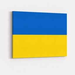Ukraine Flag Canvas Wall Art Ukrainian Patriotic National Pride Support Freedom Hanging Work Homeware Bedroom Living Area Decor - thumbnail 2