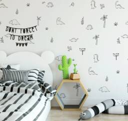 Kids Dinosaur Wall Stickers, Decals, Childrens Nursery Art, Dino Stickers - thumbnail 1