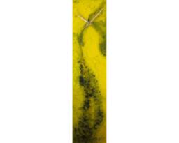 Modern Glass Art Yellow Clock For Wall Or Bedside Table, Home Decor, Minimal Clock, Not Resin