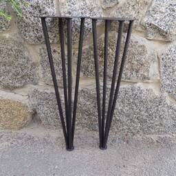 Set 2 Hairpin Leg/4 Rod Table Mid Century Modern Table Legs Coffee Diy Modern Metal Base - thumbnail 3