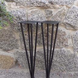 Set 2 Hairpin Leg/4 Rod Table Mid Century Modern Table Legs Coffee Diy Modern Metal Base - thumbnail 2