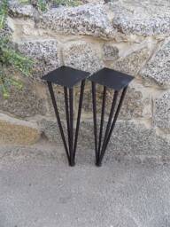 Set 2 Hairpin Leg/4 Rod Table Mid Century Modern Table Legs Coffee Diy Modern Metal Base - thumbnail 1