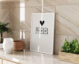 Mi Casa Su Heart Typography Wall Art Print Framed Or Unframed A3 A4 Sizes Modern Home Decor Spanish Quote Gift Idea - thumbnail 1