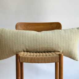 "Woven Lumbar Pillow Cover Green Cotton Boho Home Decor - 14"" X 36" - thumbnail 2