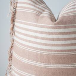 Brown Tribal Hemp Hand Woven Natural Dye Color Hmong Lumbar Pillow Cover - thumbnail 2