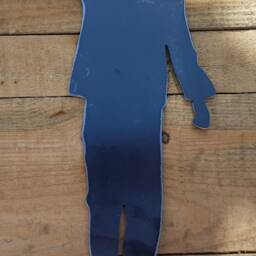 "12"" Inches Laser Cut Steel Sailor Silhouette Garden Statue - " - thumbnail 4