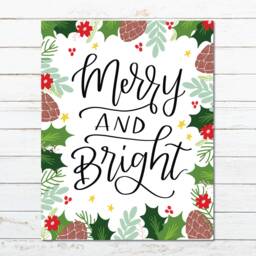 Seasonal Hand Lettered Floral Wall Art//Instant Download Printable Autumn Decor - thumbnail 4