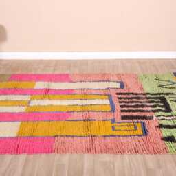 Authentic Moroccan Boujaad Rug 5x8 Ft - thumbnail 3
