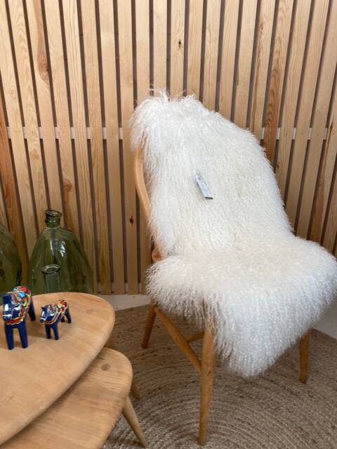 Ivory Luxury Tibetan Sheepskin Throw - image 1
