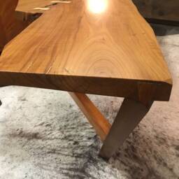 Handmade Live Edge Cherry Coffee Table One Of A Kind - thumbnail 2