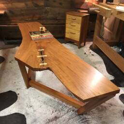 Handmade Live Edge Cherry Coffee Table One Of A Kind - thumbnail 3