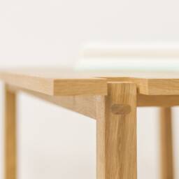 Unique Living Room Japanese Style Coffee Table, Center Table Solid Oak Japandi Minimalistic - thumbnail 3