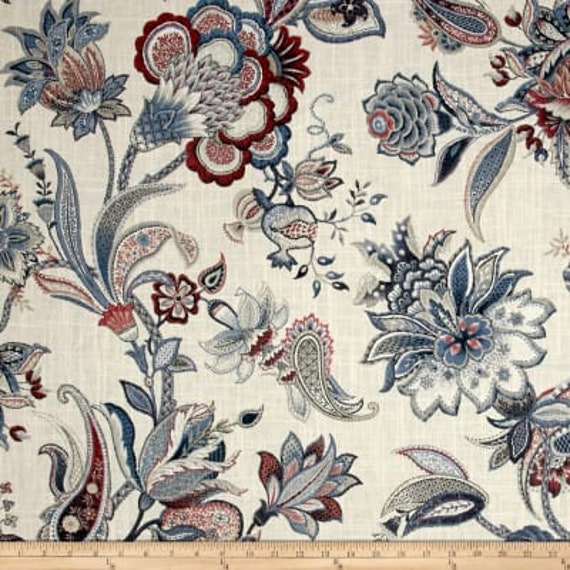 "Pair 25"" Or 50"" Wide P Kaufman Garden Floral Rod Pocket Panels Drapes Cafe Curtains 24 48 63 72 84 96 108 120"