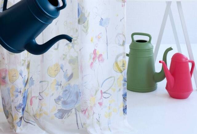 Landscape Meterware Fabric Tissu Flowers Fleur Voile 3 Meters High Jab - image 1