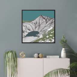 Yr Wyddfa, Snowdon Mountain Canvas Print Welsh Art By Lisa Reeve - thumbnail 2
