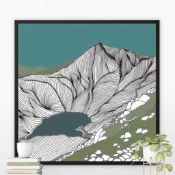 Yr Wyddfa, Snowdon Mountain Canvas Print Welsh Art By Lisa Reeve - thumbnail 3