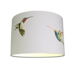 Lampshades in Amazilia Hummingbirds Fabric Various Sizes Free Delivery - thumbnail 1