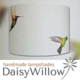 Lampshades in Amazilia Hummingbirds Fabric Various Sizes Free Delivery - thumbnail 4