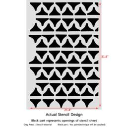 Ethnic Pattern Stencil Celestyn Allover For Wall Decor Paniting - thumbnail 2