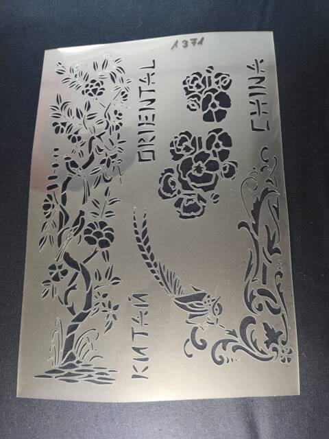 Oriental Stencil, Flexible, Reusable, 125Micron, Wall Decor, Home Decor, Furniture Painting, Card Making, Craft Stencil From Bitofeverythingbyb