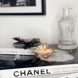 Set Of 2 Silver Tip Oyster Shell Candles - Soy Wax Homeware Unique Home Accessories Fashion -Home Styling - thumbnail 4