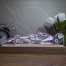 Mclaren F1 Oscar Piastri Led Lamp, Formula 1 Gift - Personalised Merch For Fan, Him, Dad, Night Light Rgb - thumbnail 4