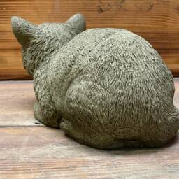 Stone Garden Small Sleeping Cat Kitten Memorial Statue Gift Ornament - thumbnail 2