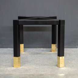 "Modern Brass - Steel Table Base - Customizable Dining 28'' H X 28"" W 72" - thumbnail 4
