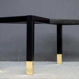 "Modern Brass - Steel Table Base - Customizable Dining 28'' H X 28"" W 72" - thumbnail 2