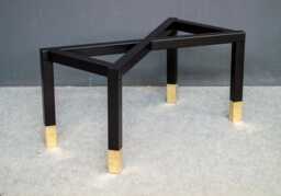 "Modern Brass - Steel Table Base - Customizable Dining 28'' H X 28"" W 72"
