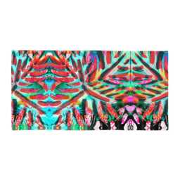 Tropical Brush Stroke Beach Towel - Abstract Pattern Design Soft Terry Cloth Bath & Spa - thumbnail 3