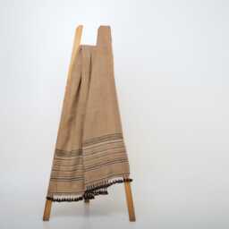 Orange Tan Indian Wool Throw Blanket, Handwoven Couch Coverlet With Heritage Bed Accent - Pravala - thumbnail 4