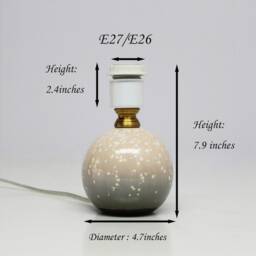 Duzy Exquisite Small Ceramic Table Lamp Base For Home Decor, 110-240V/50-60Hz, Using Worldwide - thumbnail 2