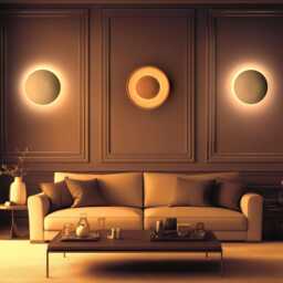 Ceramic Sconce, Round Minimalist Wall Light Fixture - Plug in Or Hardwired Sol - thumbnail 3