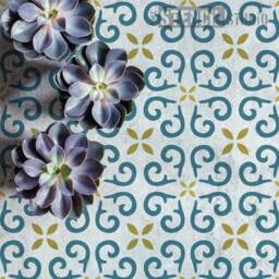 Prestbury Tile Repeat Reusable Wall Stencil. Create A Faux Effect On Any Plain Or Floor - Home Decor Stencils -10740 - thumbnail 1