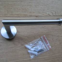 Satin Stainless Steel Bathroom Accessories Towel Ring Toilet Roll Holder Stand Robe Hook - thumbnail 2
