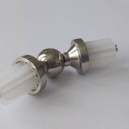 Bay Window Shiny Silver Curtain Pole Connector 25mm /19mm /16mm - Pack Of 1 - thumbnail 2