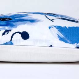 Kate Spade Floral Pillow Cover, Blue White Linen - thumbnail 3