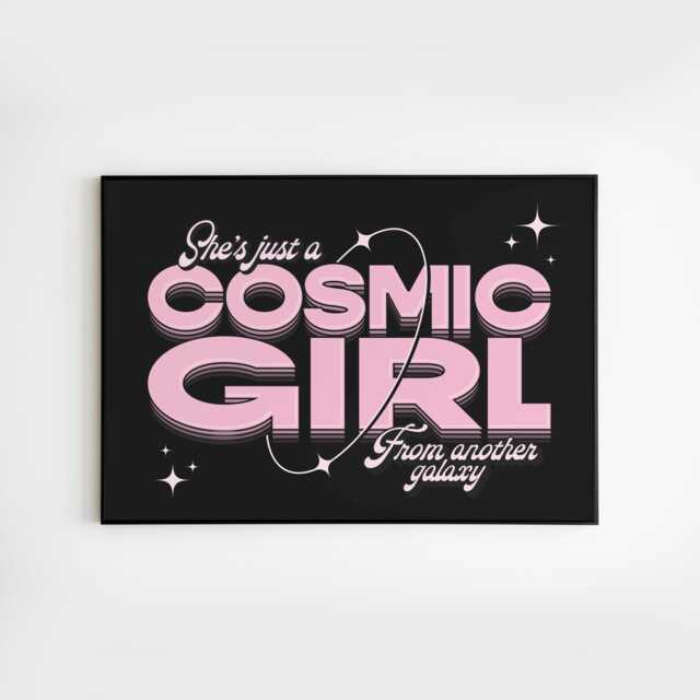 She's Just A Cosmic Girl - Landscape No.1 A3 A4 A5 Wall Art Poster Print Music Gift Gig - image 1