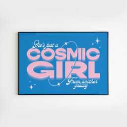 She's Just A Cosmic Girl - Landscape No.1 A3 A4 A5 Wall Art Poster Print Music Gift Gig - thumbnail 2