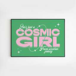 She's Just A Cosmic Girl - Landscape No.1 A3 A4 A5 Wall Art Poster Print Music Gift Gig - thumbnail 3